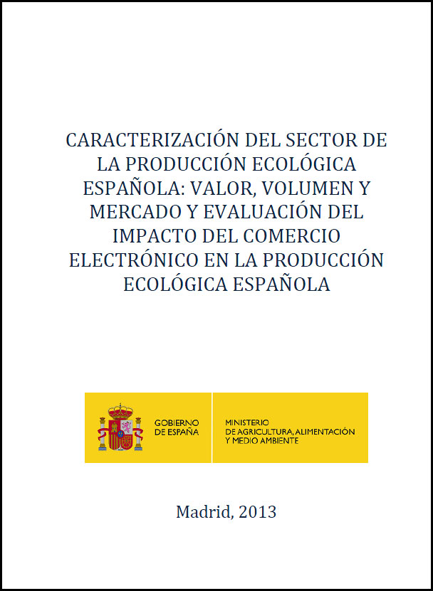 Cover of Caracterización del sector de la producción ecológica española