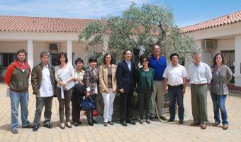 La delegación de expertos asiáticos durante su visita a Málaga