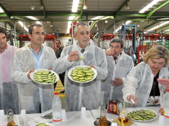 Griñán apela a la unidad de todos para restablecer la imagen del sector hortofrutícola